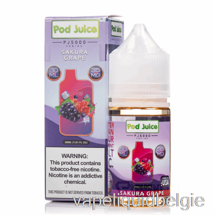 Vape Smaken Sakura Druif - Peulensap Pj5000 - 30ml 55mg